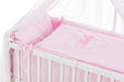 Beistellbett Matratze, Rollen, HERZEN rosa Deko-Schleifen - babyhafen.de 