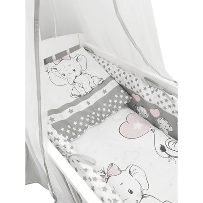 Babybett mit Nestchen und Baldachin