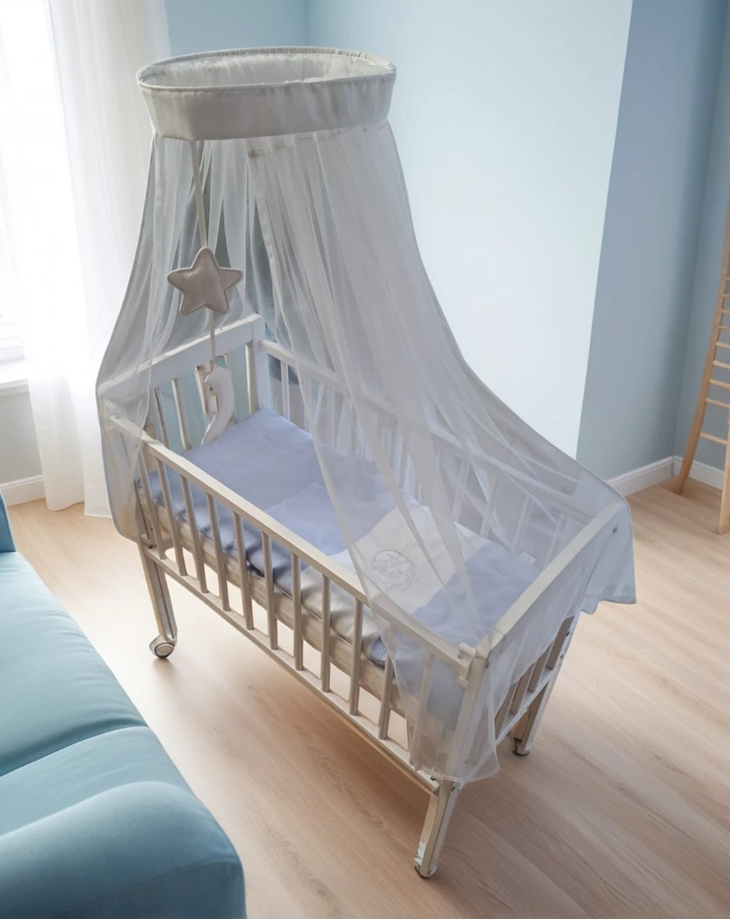 Beistellbett für Neugeborene inkl. Matratze & Bettwäsche - babyhafen.de 