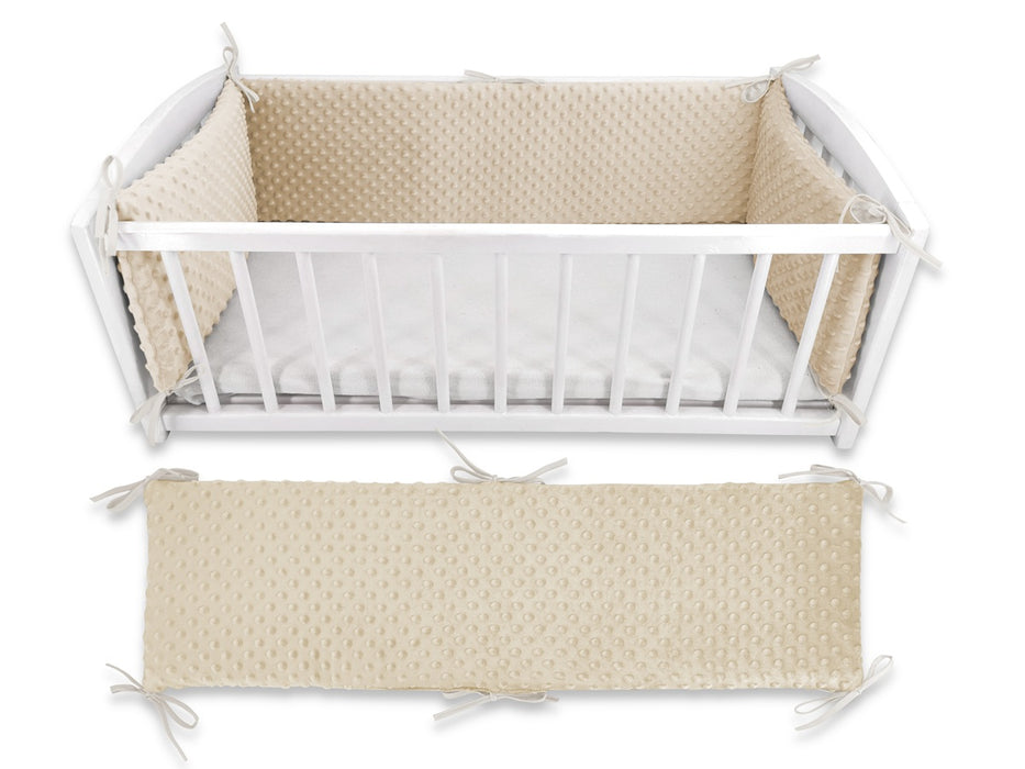 Babyhafen Baby Beistellbett mit Matratze Nestchen Beige