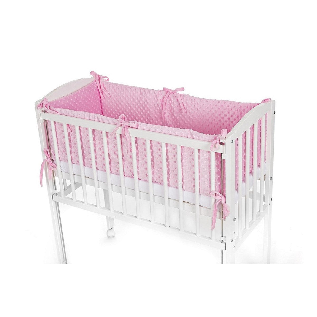 Baby Beistellbett Matratze Minky Nestchen Rosa - babyhafen.de 