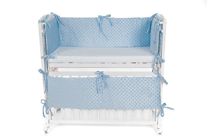 Baby Beistellbett Matratze Minky Nestchen Blau - babyhafen.de 