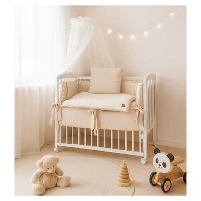 Babyhafen 3in1 Beistellbett Sweater Soft Beige – nachhaltiges Design für Babys