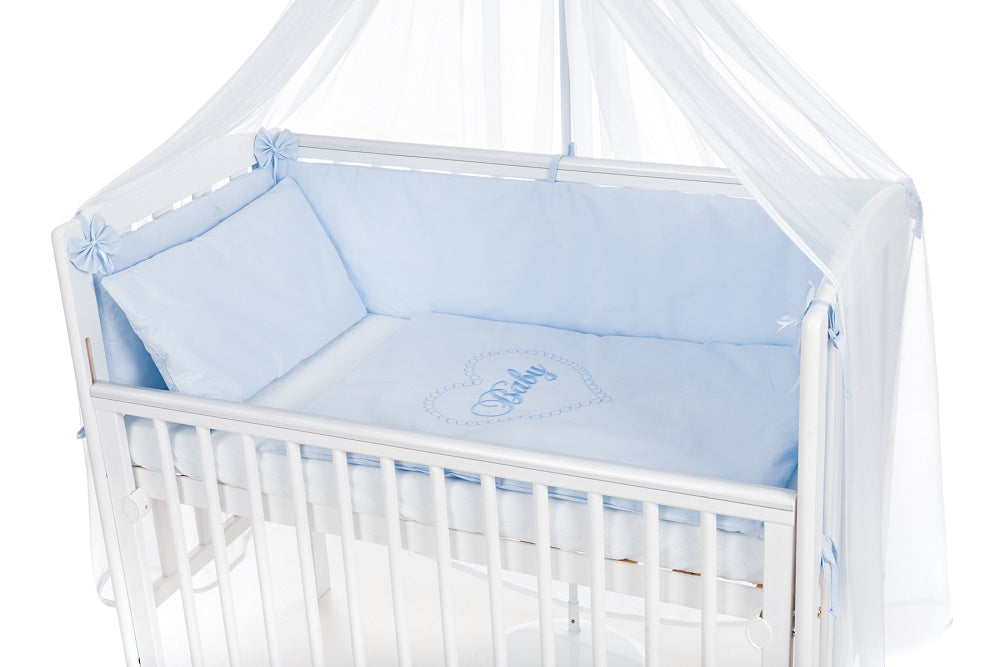 Beistellbett BABY Herz BLAU 100×50 Tola - babyhafen.de 