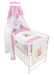 Babybett Komplettbett 60×120 cm Schmetterlinge, rosa - babyhafen.de 