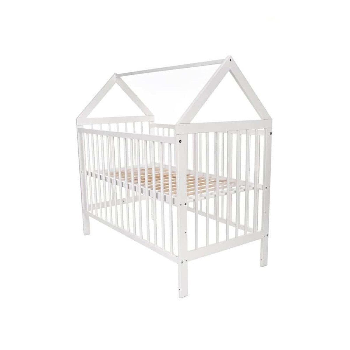 Skandinavisches Hausbett Kinderbett aus Kiefernholz