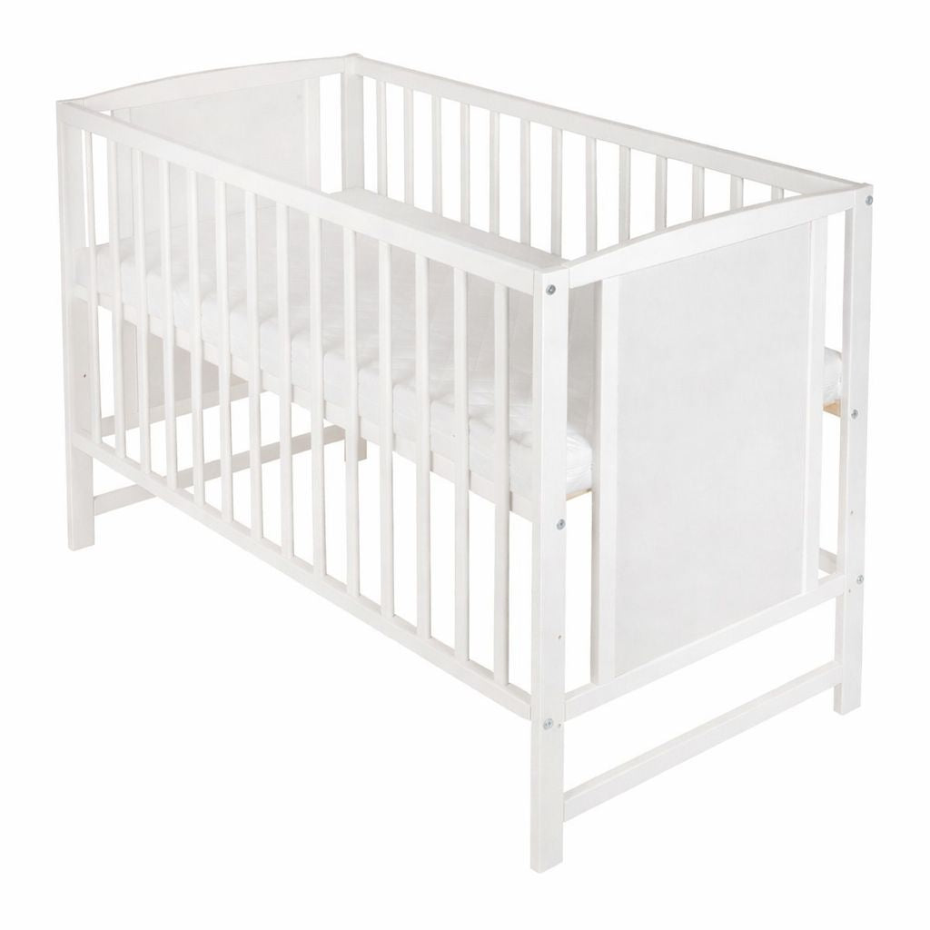 Babybett aus Kiefernholz 60x120 cm ohne Motiv, modern und schlicht