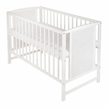 Babybett aus Kiefernholz 60x120 cm ohne Motiv, modern und schlicht