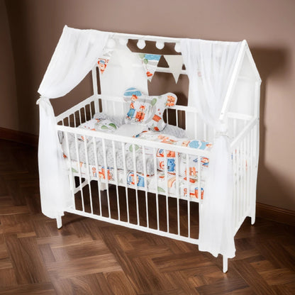 Animals Hausbett Kinderbett 120x60 Matratze Minky Bettset - babyhafen.de 