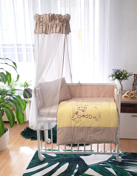 6-tlg. Babybett Beistellbett 90×40 mit Zubehör Farm