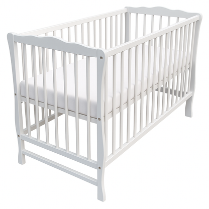 Babybett Juliett aus Kiefernholz – 60x120 cm mit Matratze - babyhafen.de 