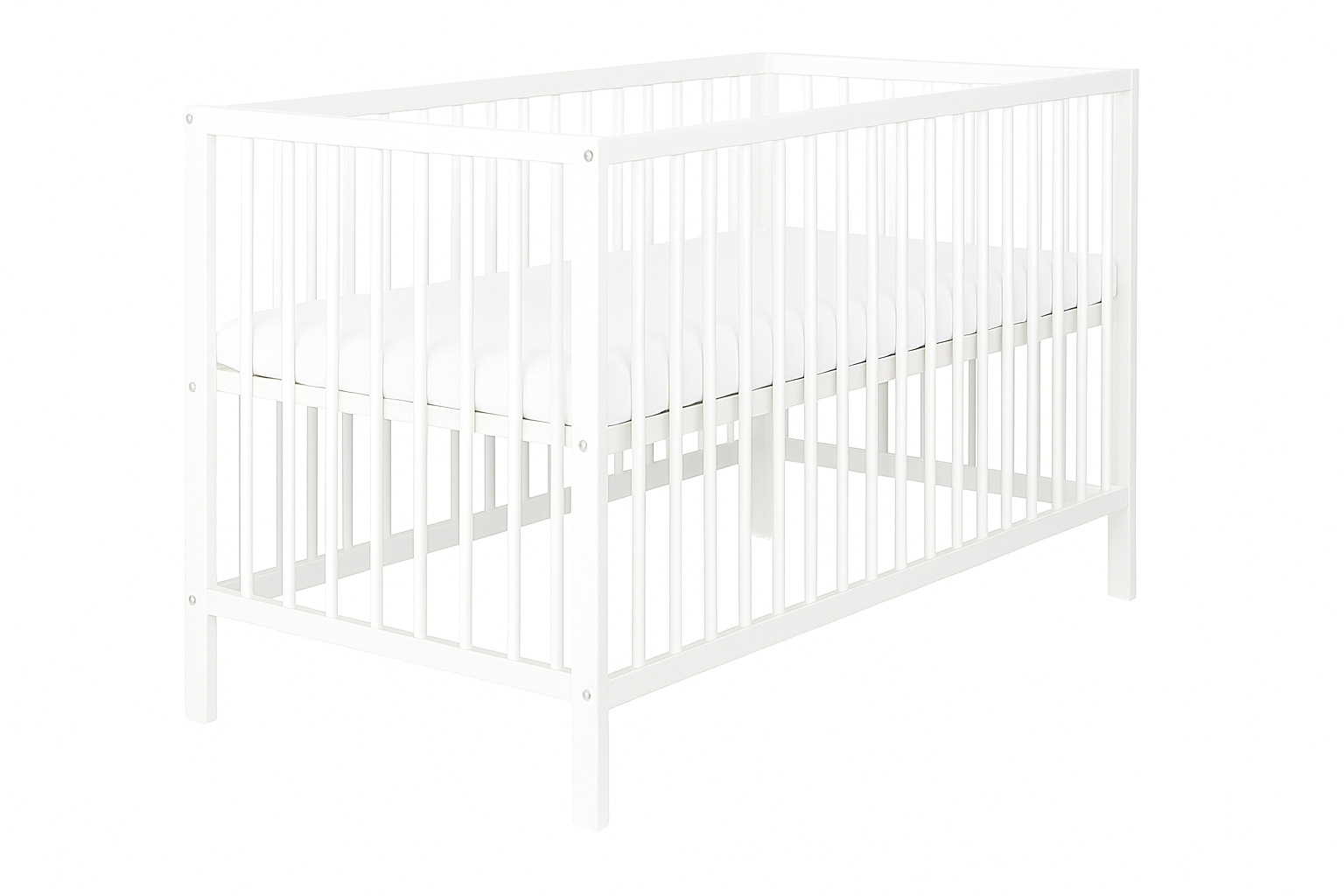 Babybett Pino – 60x120 cm mit Matratze aus Kiefernholz - babyhafen.de 