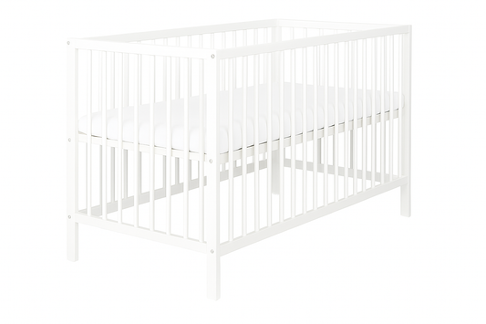 Babybett Pino – 60x120 cm mit Matratze aus Kiefernholz - babyhafen.de 