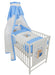Babybett Komplettbett 60×120cm Schmetterlinge Blau - babyhafen.de 