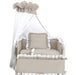 6 tlg. Garnitur Royal Beige Spitze für Beistellbett - babyhafen.de 