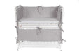 Babyhafen Baby Beistellbett mit Matratze Nestchen Grau - babyhafen.de 