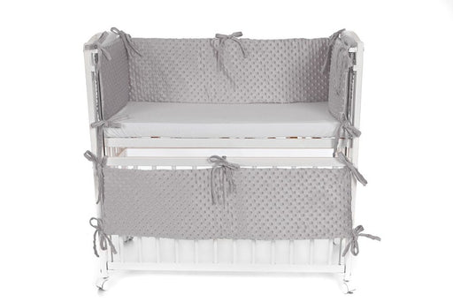 Babyhafen Baby Beistellbett mit Matratze Nestchen Grau - babyhafen.de 