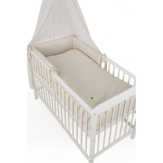 Babybett Komplettset Beige mit Wende-Bettwäsche | Babyhafen - babyhafen.de 