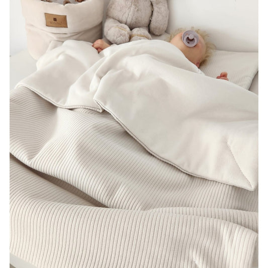 Babydecke_in_Beige_aus_weicher_Interlock_Wende-Baby Bettwäsche