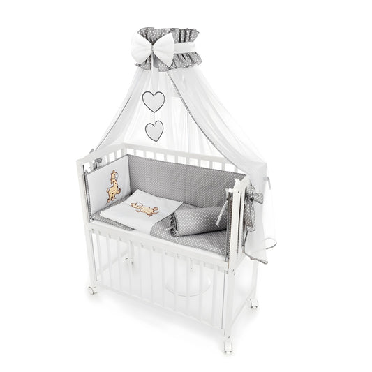 8-teilig Babybett Beistellbett 90x40 Giraffe - babyhafen.de 