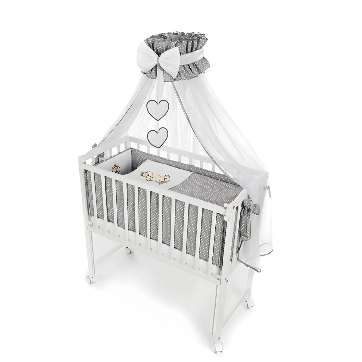 8-teilig Babybett Beistellbett 90x40 Giraffe - babyhafen.de 