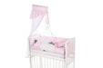 Beistellbett, weiß Boxspring inkl. textiler Ausstattung Teddy rosa - babyhafen.de 