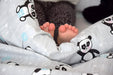 Baby Bettwäsche Set 4-tlg. – Panda-Motiv – Baumwolle mit Füllung - babyhafen.de 