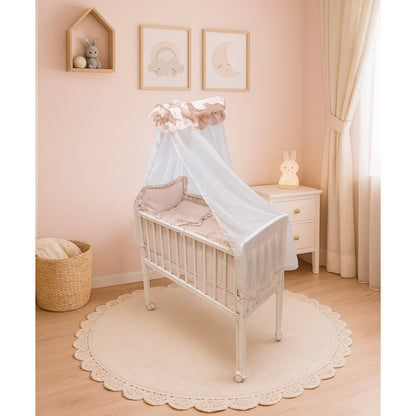 Komplettset Beistellbett 90×40 cm Beige – mit Matratze & Zubehör - babyhafen.de 