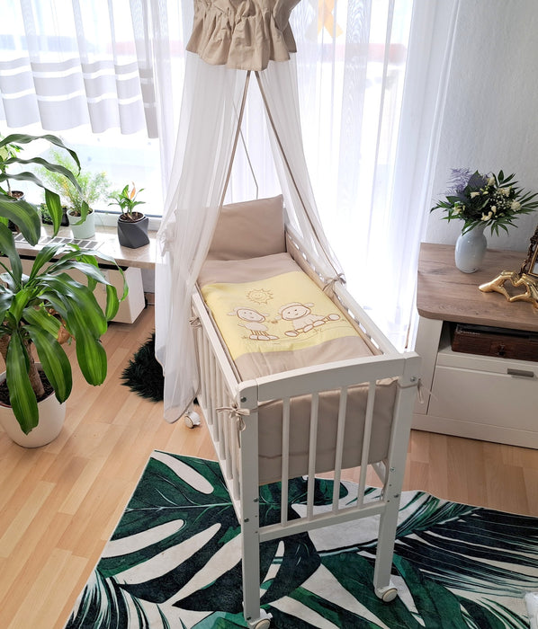 6-tlg. Babybett Beistellbett 90×40 mit Zubehör Farm