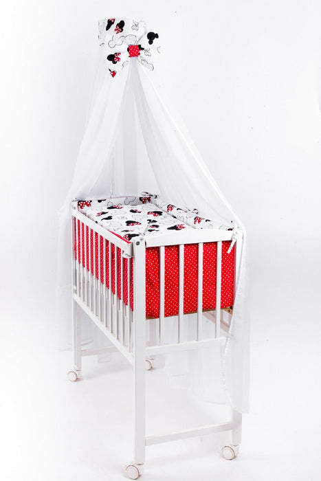 Beistellbett Baby Minnie Schleifen inkl. Wickelauflage - babyhafen.de 