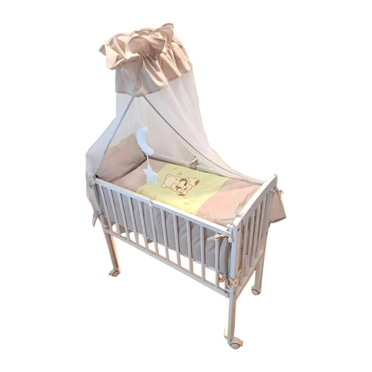 3in1 Baby Beistellbett „Bärchens Welt“ mit Bettwäsche – Komplettset