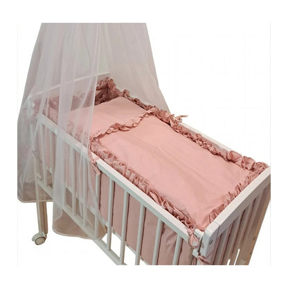 Babyhafen Beistellbett Set 90×40 cm Altrosa – mit Matratze & Zubehör - babyhafen.de 