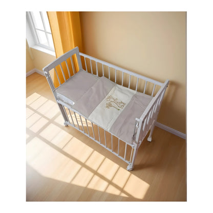 Beistellbett Weiß 40x90 inkl. Matratze & Bettwäsche Set – Viele Farben - babyhafen.de 
