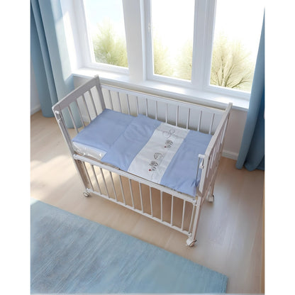 Beistellbett Weiß 40x90 inkl. Matratze & Bettwäsche Set – Viele Farben - babyhafen.de 