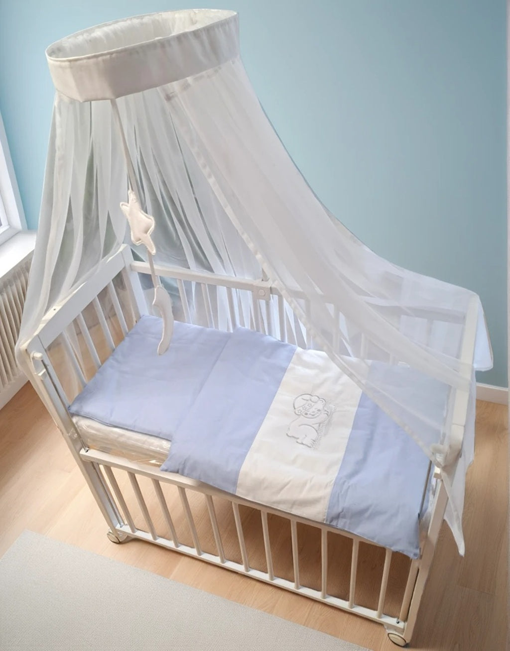 Beistellbett für Neugeborene inkl. Matratze & Bettwäsche - babyhafen.de 