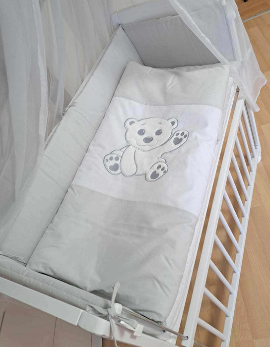 Beistellbett, weiß Boxspring inkl. Ausstattung Eisbär - babyhafen.de 