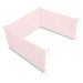 Bettnestchen 180x30 GESTEPPTER SAMT rosa - babyhafen.de 