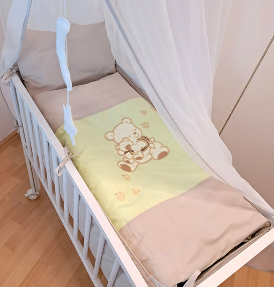 3in1 Baby Beistellbett „Bärchens Welt“ mit Bettwäsche – Komplettset - babyhafen.de 