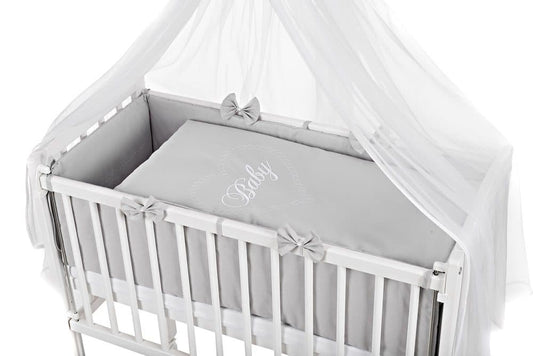 Baby Bettset mit Applikation HERZ für Beistellbett - babyhafen.de 