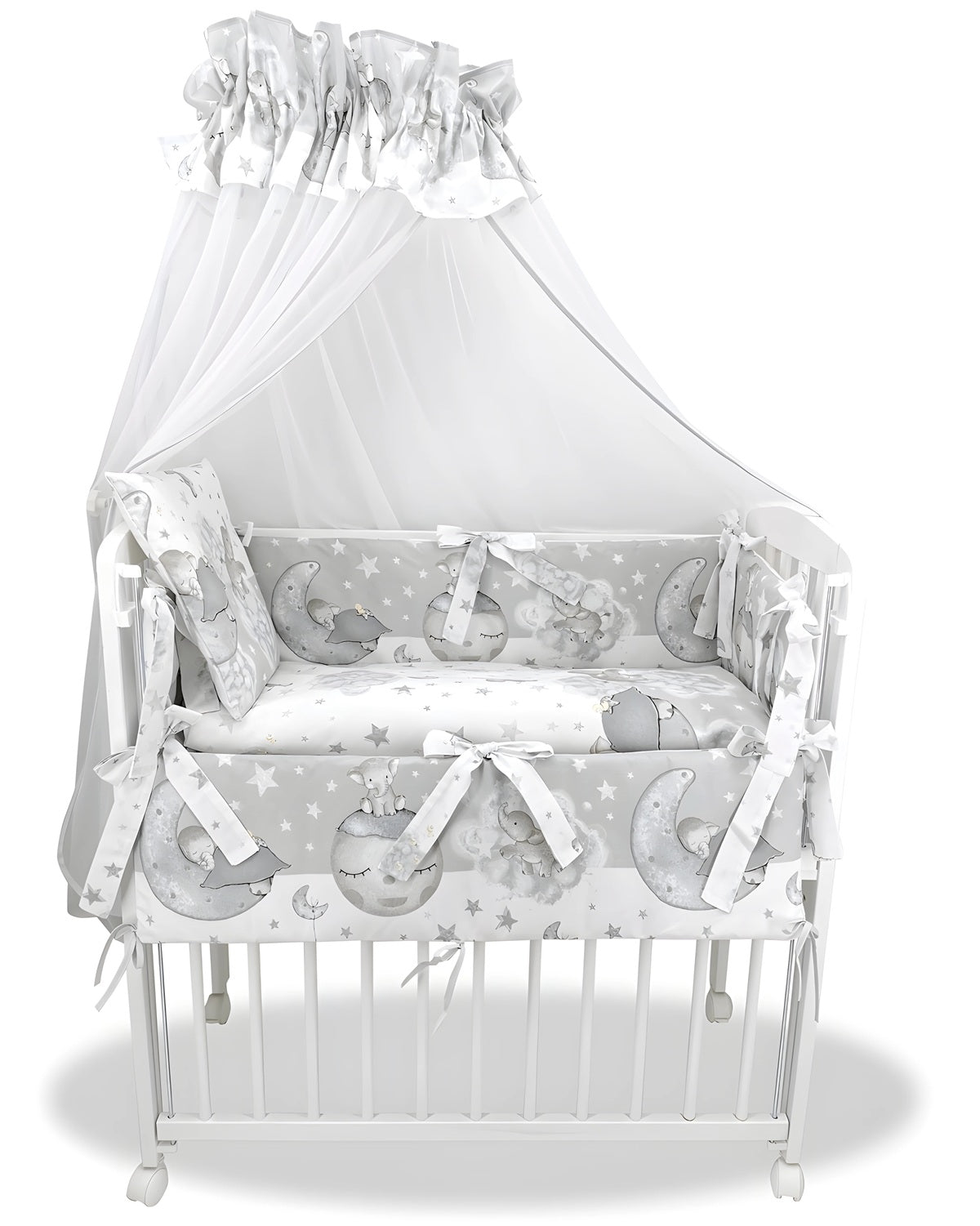 Beistellbett Baby Elefanten Komplettset - babyhafen.de 