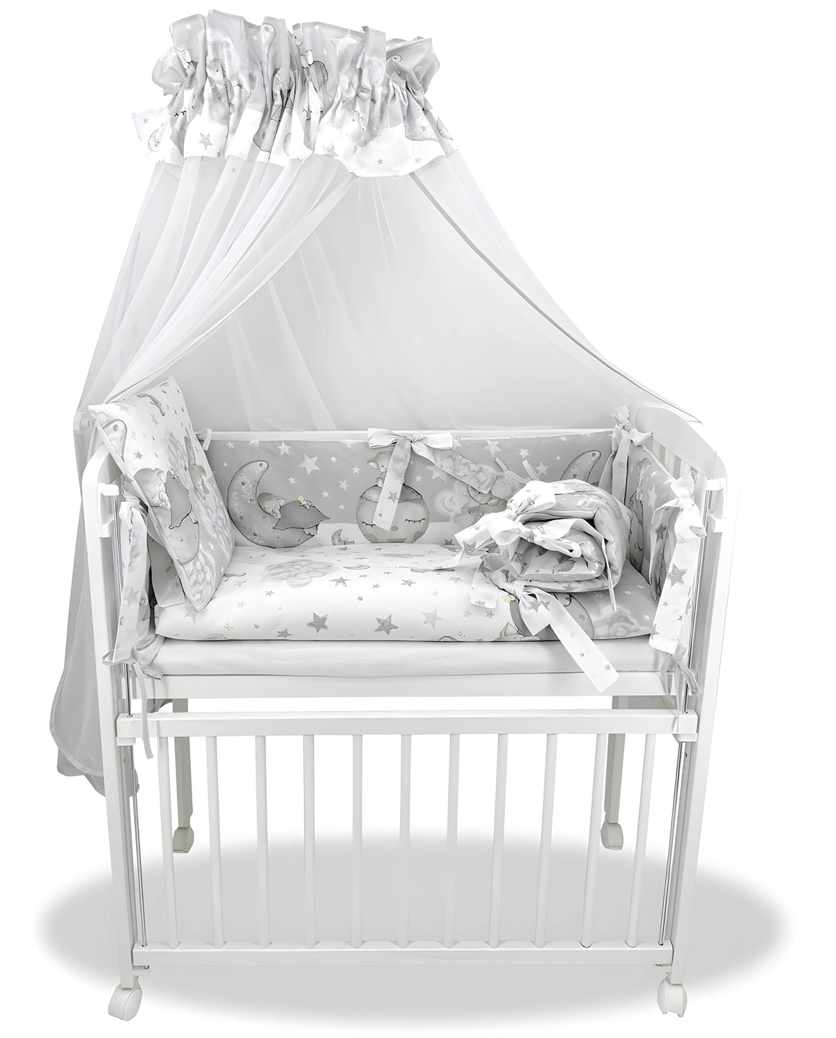 Beistellbett Baby Elefanten Komplettset - babyhafen.de 