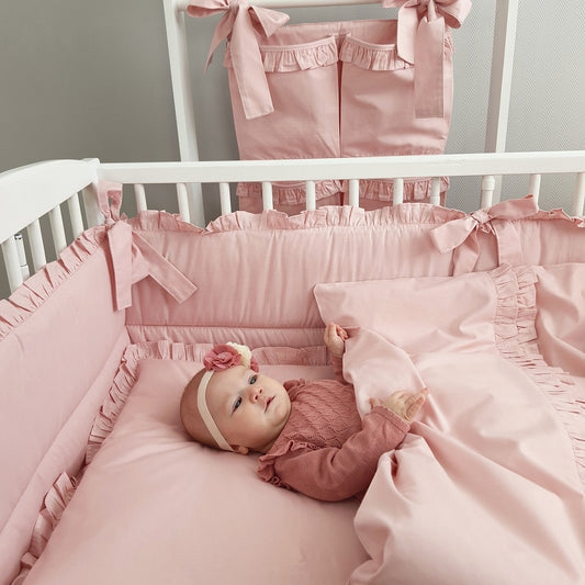 Exklusive Royal Bettwäsche 100% Baumwolle - Pudriges Rosa - babyhafen.de 