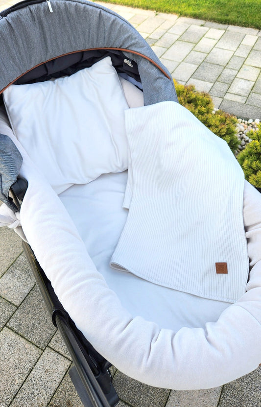 4-tlg. Umrandung für Kinderwagen-Bezug Sweater - babyhafen.de 
