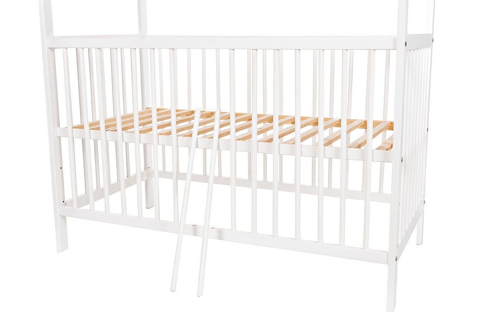 Royal Beige Komplett 2in1 Hausbett mit Schutzgitter - babyhafen.de 