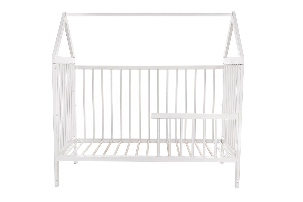 Hausbett 120x60 Rausfallschutz Umbaubar inkl. Ausstattung BABY - babyhafen.de 