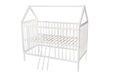 Hausbett 120×60 Umbaubar Rausfallschutz WOLKEN - babyhafen.de 