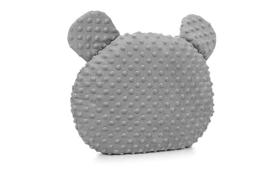 Kinder Kissen mit Ohren Minky Grau - babyhafen.de 