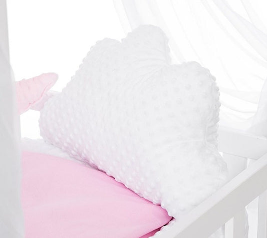 Kinder WOLKEN-Kissen Minky Weiß - babyhafen.de 