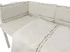 Kinderbett 60 × 120 Komplettset Royal Rüsche Beige - babyhafen.de 