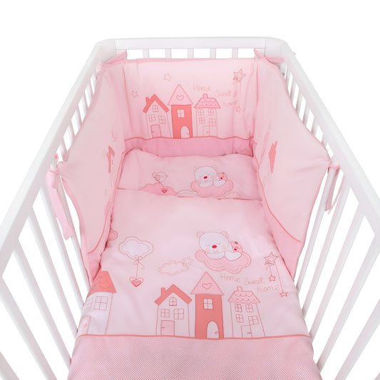 Kinderbett 60x120 Umbaubar, Bio Home-Sweet Rosa - babyhafen.de 